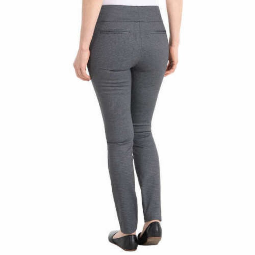 Dalia Women's Narrow Leg 29" Inseam Pull-On Ponte Pants - Picture 3 of 4